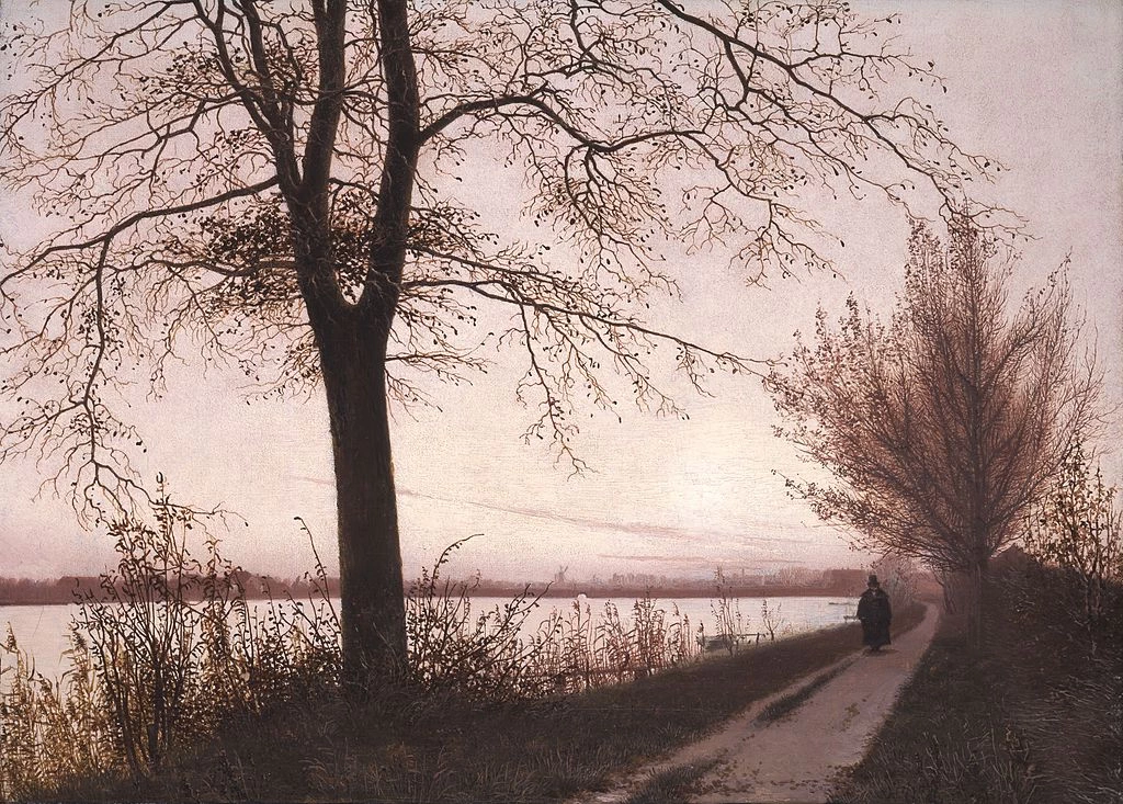 Christen Købke - Mattina autunnale sul lago Sortedam, Collezione di dipinti di Nivaagaard